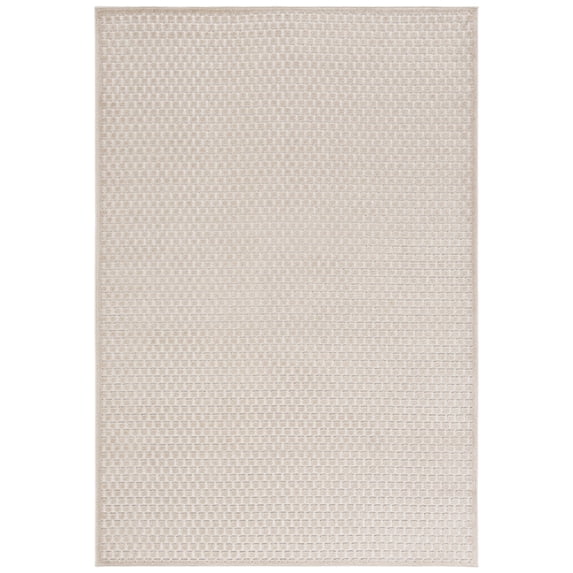 SAFAVIEH Stella Alton Geometric Indoor/Outdoor Area Rug, Beige, 4' x 6'