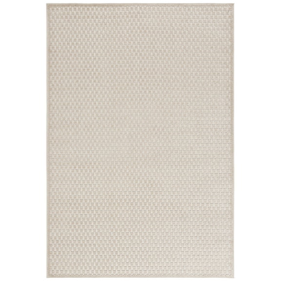 SAFAVIEH Stella Alton Geometric Indoor/Outdoor Area Rug, Beige, 8'2" x 10'
