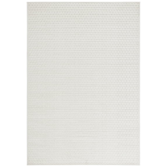 SAFAVIEH Stella Alton Geometric Indoor/Outdoor Area Rug, Ivory, 5'3" x 7'6"