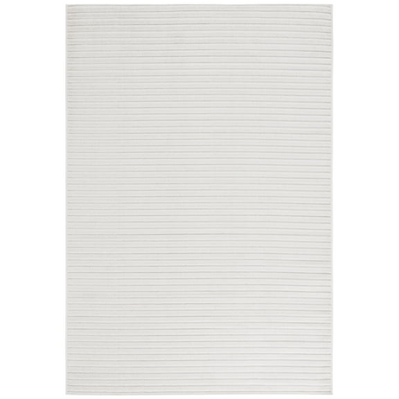 SAFAVIEH Stella Bernadine Striped Indoor/Outdoor Area Rug, Ivory, 8'2" x 10'
