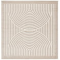 thumbnail image 1 of SAFAVIEH Stella Cameron Abstract Indoor/Outdoor Area Rug, Beige/Ivory, 6'7" x 6'7" Square, 1 of 8