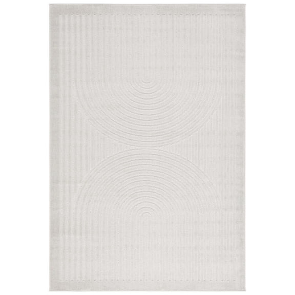 SAFAVIEH Stella Cameron Abstract Indoor/Outdoor Area Rug, Ivory, 4' x 6'