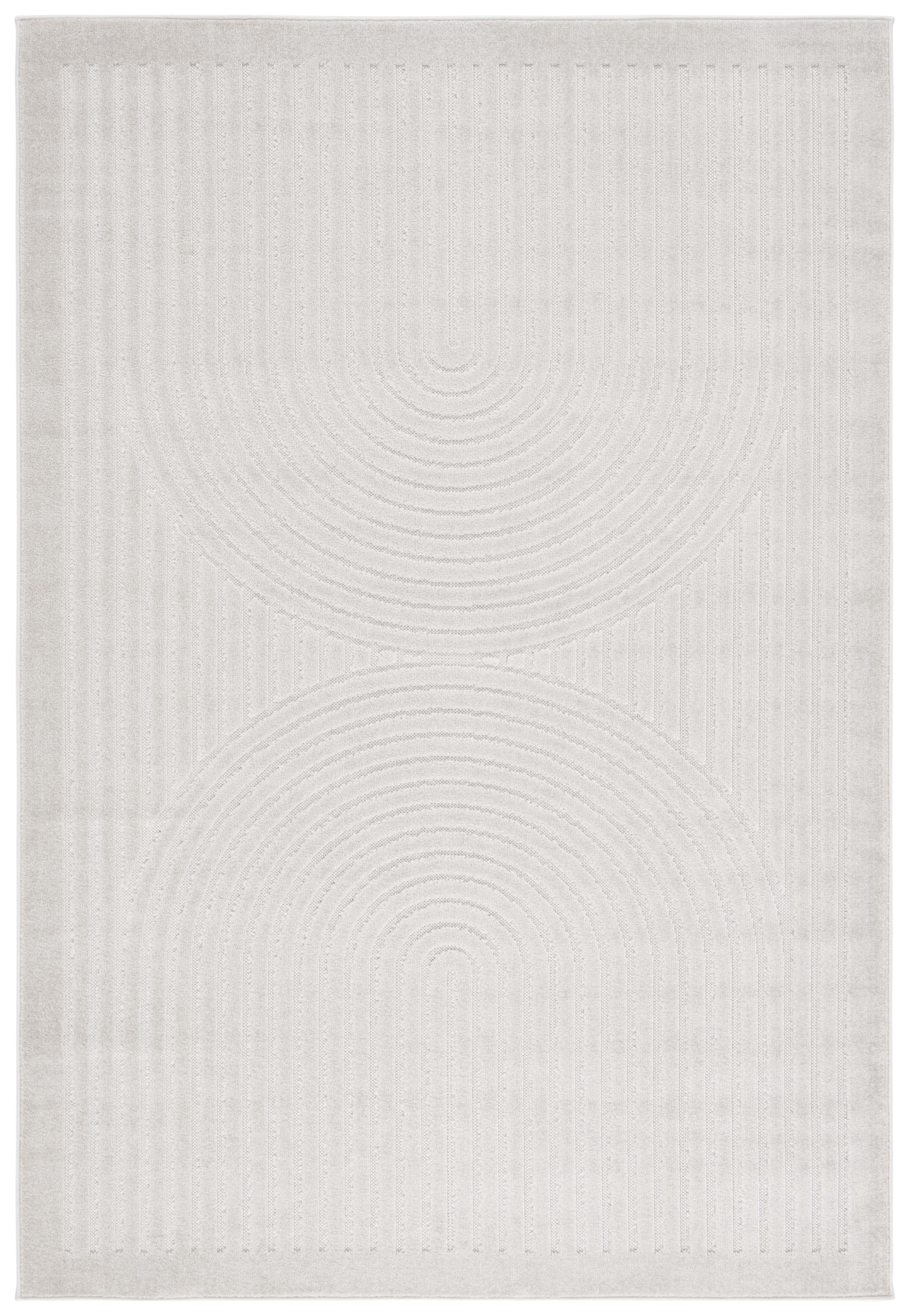 SAFAVIEH Stella Cameron Abstract Indoor/Outdoor Area Rug, Ivory, 8'2" x 10'
