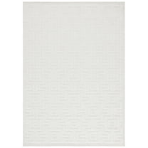 SAFAVIEH Stella Emalee Geometric Indoor/Outdoor Area Rug, Ivory, 8'2" x 10'