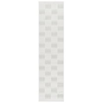 SAFAVIEH Stella Kelvin Geometric Indoor/Outdoor Runner Rug, Ivory/Beige, 2' x 8'