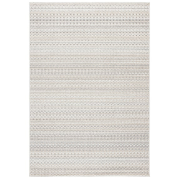 SAFAVIEH Stella Malvina Geometric Indoor/Outdoor Area Rug, Beige/Gray, 9'2" x 12'