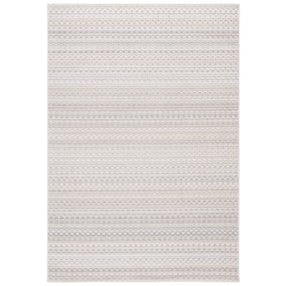 SAFAVIEH Stella Malvina Geometric Indoor/Outdoor Area Rug, Beige/Gray, 9'2" x 12'
