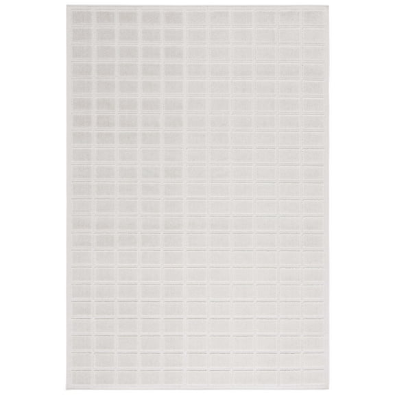 SAFAVIEH Stella Rosamund Geometric Indoor/Outdoor Area Rug, Ivory, 4' x 6'