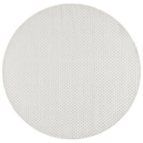 SAFAVIEH Stella Rosheen Geometric Indoor/Outdoor Area Rug, Ivory, 6'7" x 6'7" Round