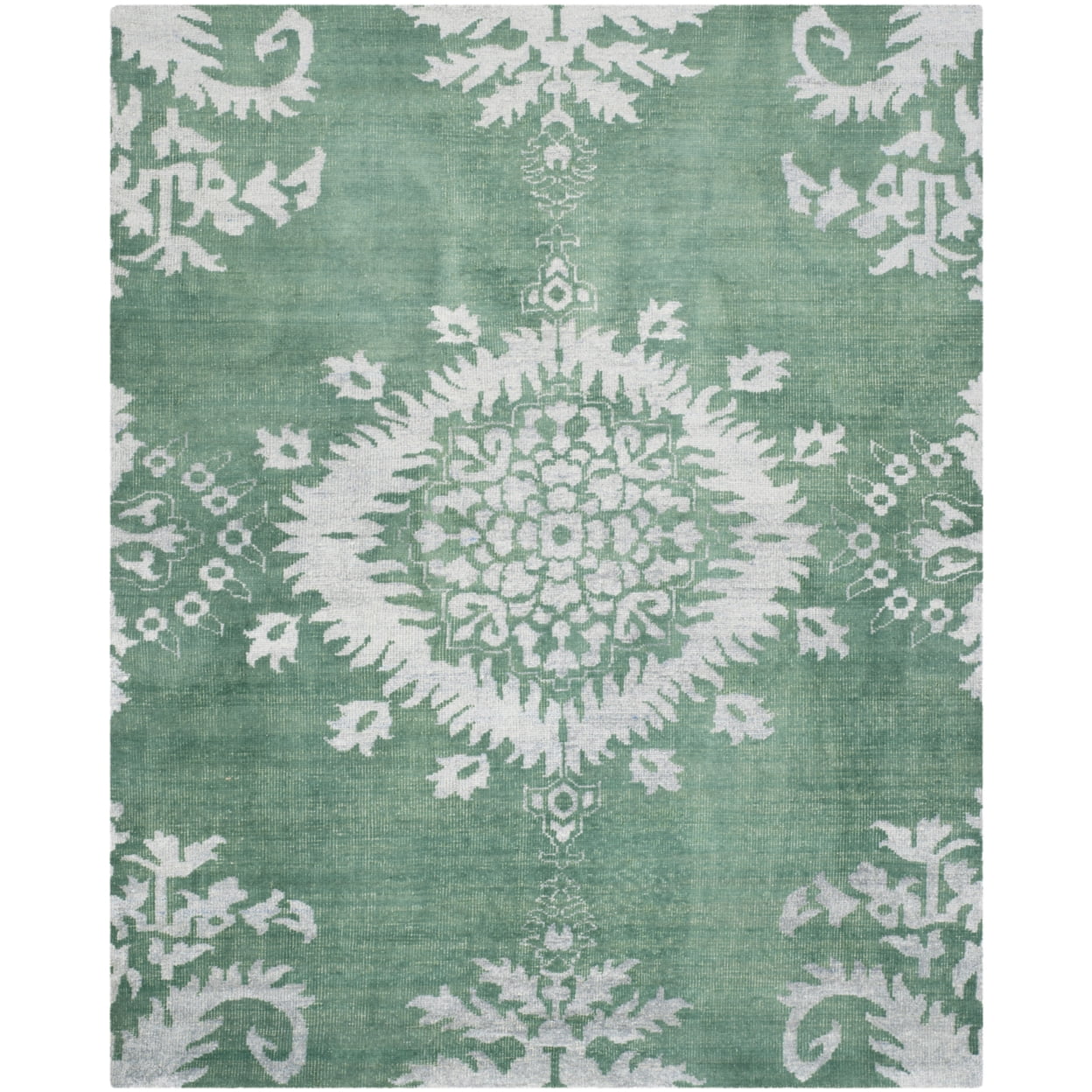 SAFAVIEH Stone Wash Alease Transitional Area Rug, Emerald, 8' x 10'