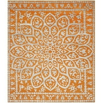 SAFAVIEH Stone Wash Collection 5' x 8' Copper STW207A Hand-Knotted Premium Wool & Viscose Area Rug