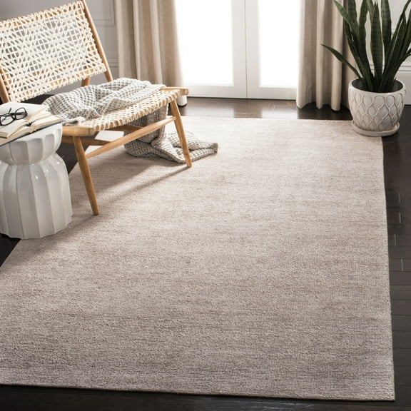 SAFAVIEH Stone Wash Collection 5' x 8' Grey STW615G Hand-Knotted Modern Viscose Area Rug