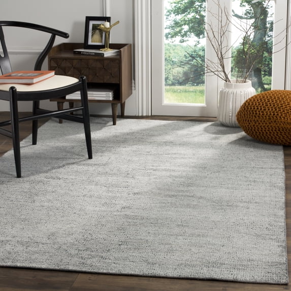SAFAVIEH Stone Wash Petrina Overdyed Solid Area Rug, Blue, 5' x 8'