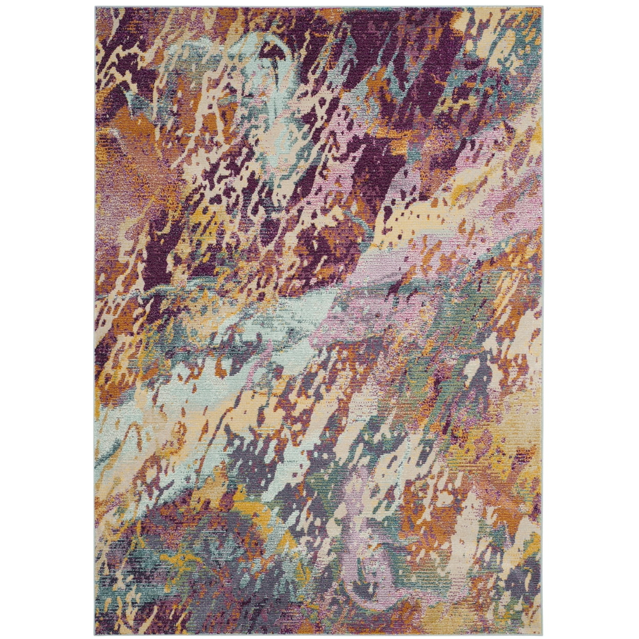 Hand-Knotted Multicolor Wool Area Rug, 10' x 14'