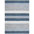thumbnail image 1 of SAFAVIEH Striped Kilim Amina Striped Cotton Area Rug, Grey/Blue, 8' x 10', 1 of 12