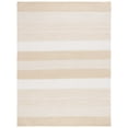thumbnail image 1 of SAFAVIEH Striped Kilim Amina Striped Cotton Area Rug, Ivory/Gold, 8' x 10', 1 of 9