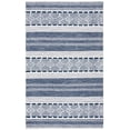 thumbnail image 1 of SAFAVIEH Striped Kilim Anselmo Striped Area Rug, Navy/Ivory, 4' x 6', 1 of 10