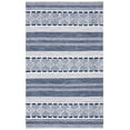 thumbnail image 1 of SAFAVIEH Striped Kilim Anselmo Striped Area Rug, Navy/Ivory, 6' x 9', 1 of 7