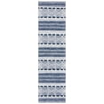 thumbnail image 1 of SAFAVIEH Striped Kilim Anselmo Striped Runner Rug, Navy/Ivory, 2'3" x 9', 1 of 7