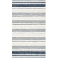 thumbnail image 1 of SAFAVIEH Striped Kilim Cailyn Striped Cotton Area Rug, Ivory/Navy, 4' x 6', 1 of 10