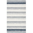 thumbnail image 1 of SAFAVIEH Striped Kilim Cailyn Striped Cotton Area Rug, Ivory/Navy, 5' x 8', 1 of 7