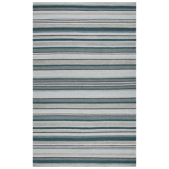 SAFAVIEH Striped Kilim Colbert Striped Area Rug, Grey, 6' x 9'