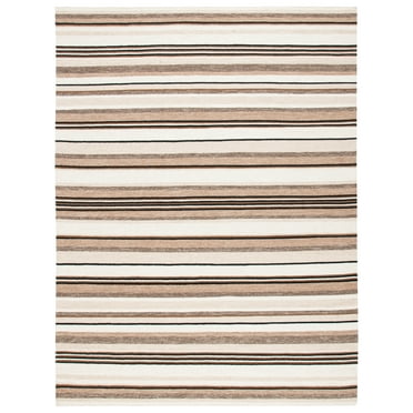 SAFAVIEH Striped Kilim Colbert Striped Area Rug, Natural/Ivory, 8' x 10'