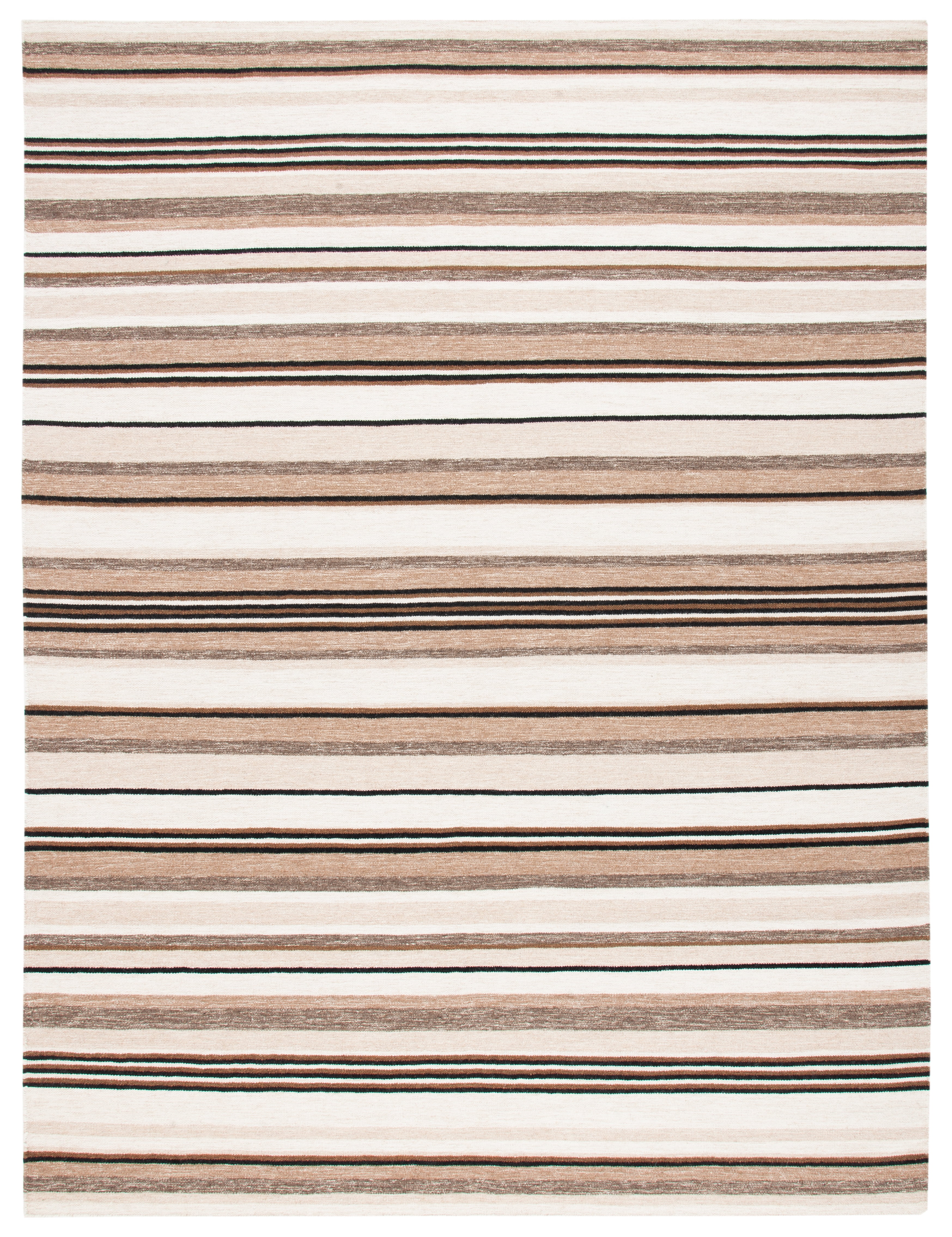 SAFAVIEH Striped Kilim Colbert Striped Area Rug, Natural/Ivory, 9' x 12'
