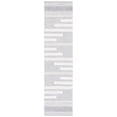 thumbnail image 1 of SAFAVIEH Striped Kilim Eamon Striped Runner Rug, Silver/Grey, 2'3" x 9', 1 of 8