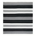 thumbnail image 1 of SAFAVIEH Striped Kilim Emma Striped Polyester Area Rug, Black/Ivory, 7' x 7' Square, 1 of 8