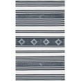 thumbnail image 1 of SAFAVIEH Striped Kilim Fergal Striped Area Rug, Black/Ivory, 6' x 9', 1 of 7