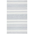 thumbnail image 1 of SAFAVIEH Striped Kilim Fergal Striped Area Rug, Silver/Ivory, 5' x 8', 1 of 7