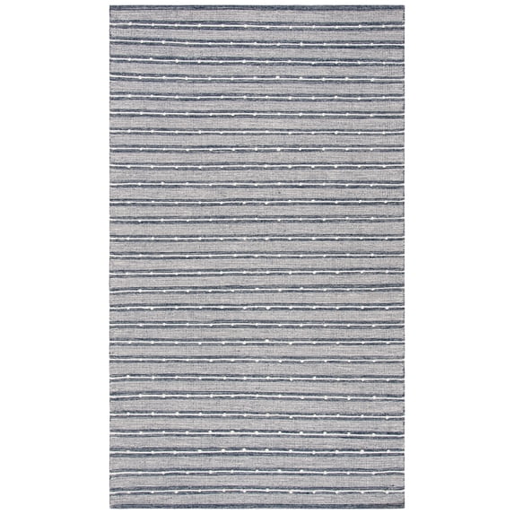 SAFAVIEH Striped Kilim Francine Striped Area Rug, Navy/Blue, 10' x 14'