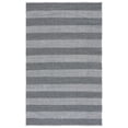 thumbnail image 1 of SAFAVIEH Striped Kilim Hilbert Striped Cotton Area Rug, Ivory/Black, 4' x 6', 1 of 9