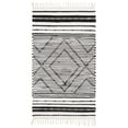 thumbnail image 1 of SAFAVIEH Striped Kilim Isaija Striped Cotton Area Rug, Black/Ivory, 4' x 6', 1 of 8