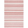 thumbnail image 1 of SAFAVIEH Striped Kilim Jocelin Striped Polyester Area Rug, Pink/Ivory, 8' x 10', 1 of 8