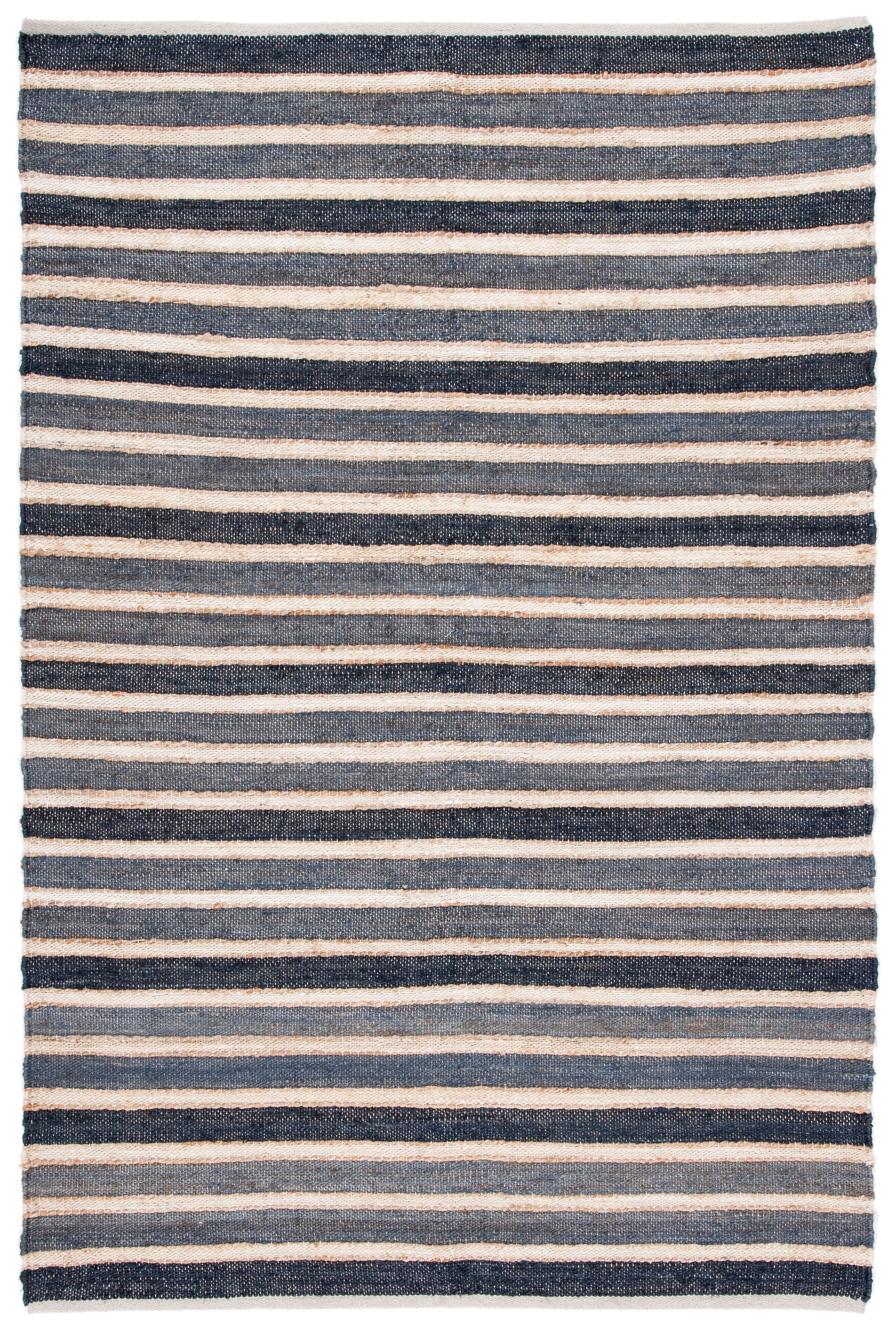 SAFAVIEH Striped Kilim Lorcan Striped Area Rug, Charcoal/Ivory, 5' x 8'