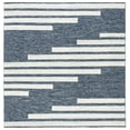 thumbnail image 1 of SAFAVIEH Striped Kilim Meriel Striped Area Rug, Navy/Ivory, 5' x 5' Square, 1 of 7
