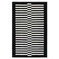thumbnail image 1 of SAFAVIEH Striped Kilim Priscilla Striped Area Rug, Black/Ivory, 4' x 6', 1 of 8