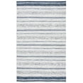 thumbnail image 1 of SAFAVIEH Striped Kilim Rada Striped Cotton Area Rug, Ivory/Navy, 3' x 5', 1 of 7