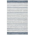 thumbnail image 1 of SAFAVIEH Striped Kilim Rada Striped Cotton Area Rug, Ivory/Navy, 9' x 12', 1 of 10