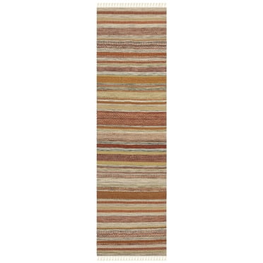 SAFAVIEH Striped Kilim STK311A Handwoven Beige Rug