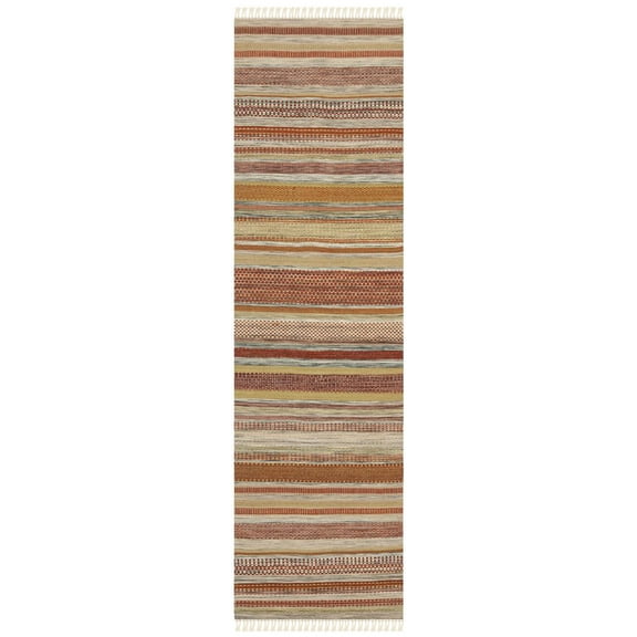SAFAVIEH Striped Kilim STK311A Handwoven Beige Rug