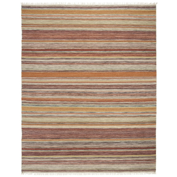 SAFAVIEH Striped Kilim STK311A Handwoven Beige Rug