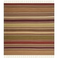 thumbnail image 1 of SAFAVIEH Striped Kilim Joey Striped Area Rug, Red, 7' x 7' Square, 1 of 8