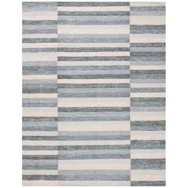 SAFAVIEH Striped Kilim STK411C Handwoven Grey Rug
