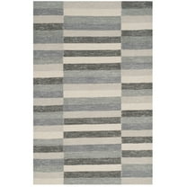 SAFAVIEH Striped Kilim STK411C Handwoven Grey Rug