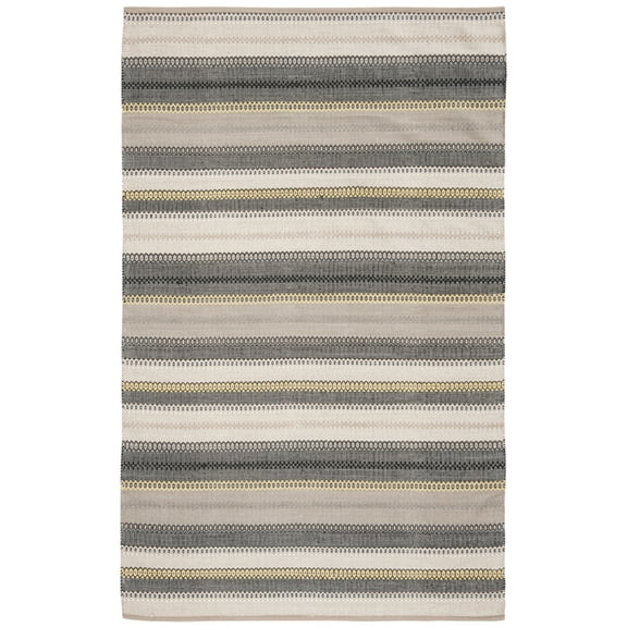 SAFAVIEH Striped Kilim STK412B Handwoven Grey Rug