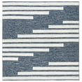 thumbnail image 1 of SAFAVIEH Striped Kilim Meriel Striped Area Rug, Navy/Ivory, 3' x 3' Square, 1 of 10
