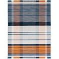 thumbnail image 1 of SAFAVIEH Striped Kilim Mirko Striped Area Rug, Orange/Blue, 9' x 12', 1 of 11